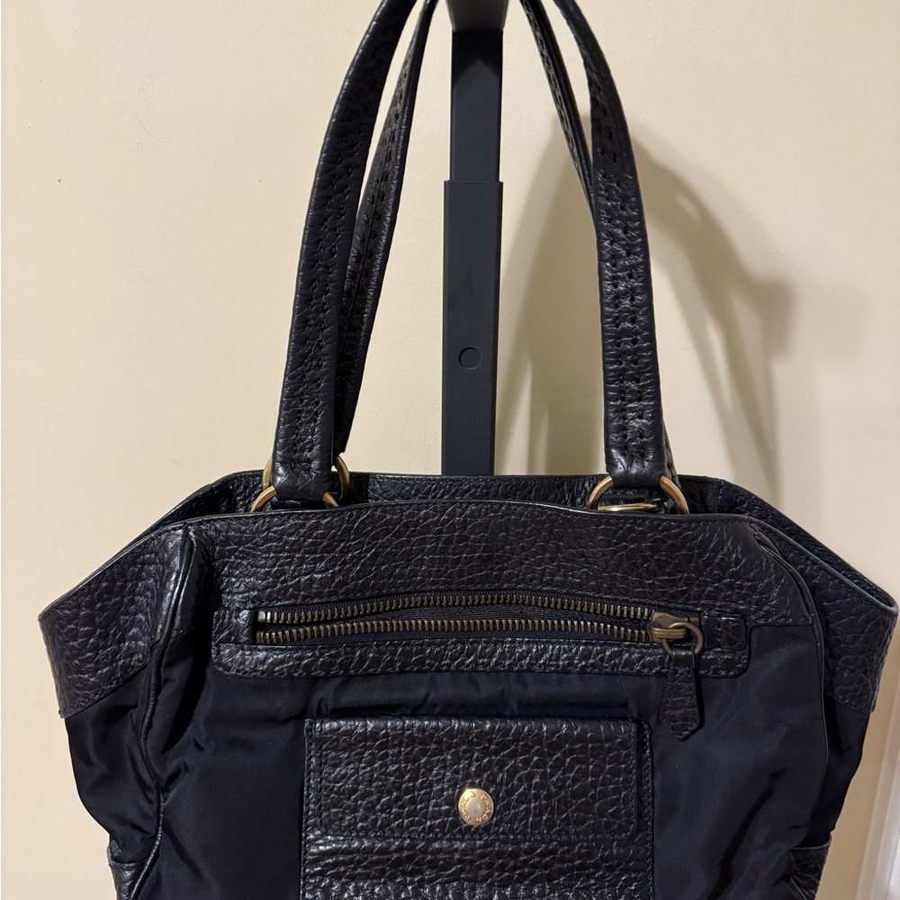 Prada Black Nylon/Leather Satchel/Tote